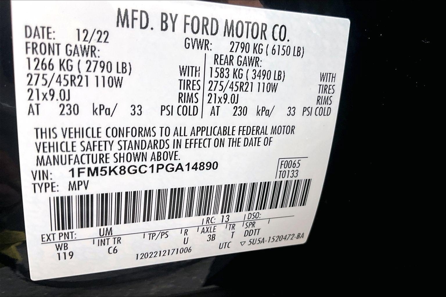 2023 Ford Explorer ST PANO ROOF