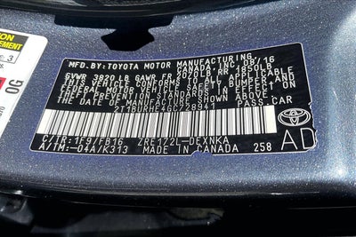 2016 Toyota Corolla Base