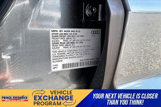 2021 Audi SQ7 Premium Plus TFSI quattro Tiptronic