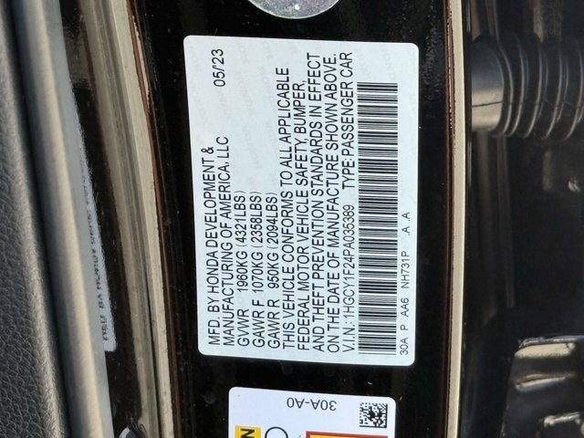 2023 Honda Accord Sedan LX