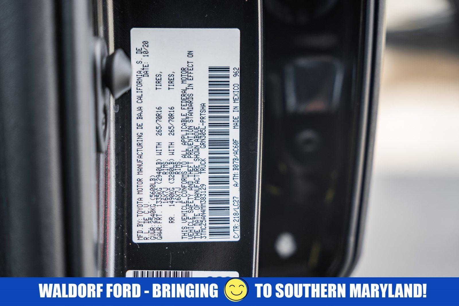 2021 Toyota Tacoma 4WD 4X4