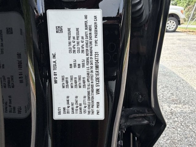 2021 Tesla Model 3 Standard Range Plus