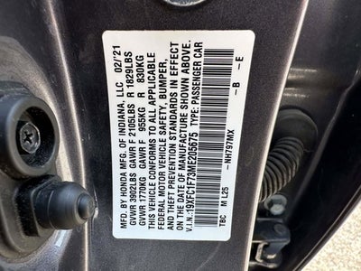 2021 Honda Civic Sedan EX-L