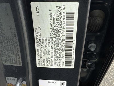2025 Honda Accord Sedan LX