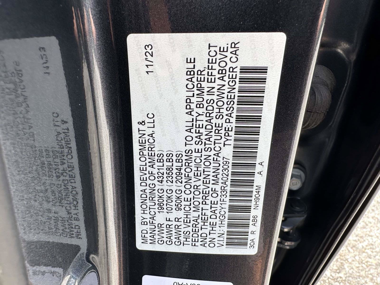 2024 Honda Accord Sedan EX