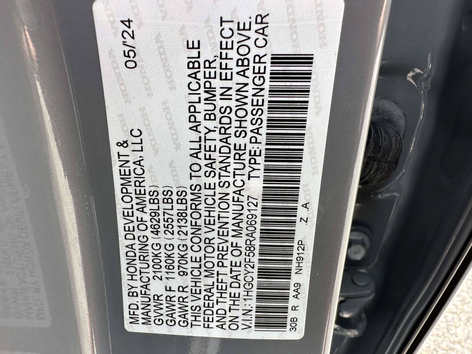 2024 Honda Accord Hybrid Sport