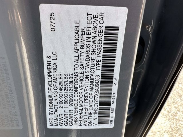 2025 Honda Accord Hybrid Sport-L