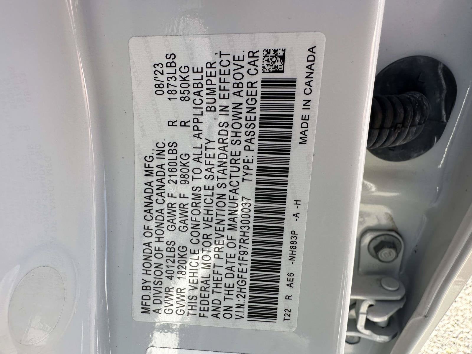 2024 Honda Civic Sedan Touring