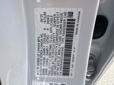 2026 Honda Civic Sedan Hybrid Sport