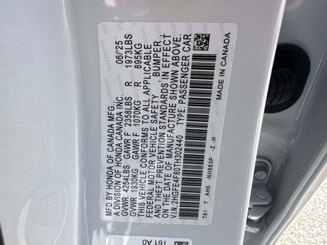 2026 Honda Civic Sedan Hybrid Sport