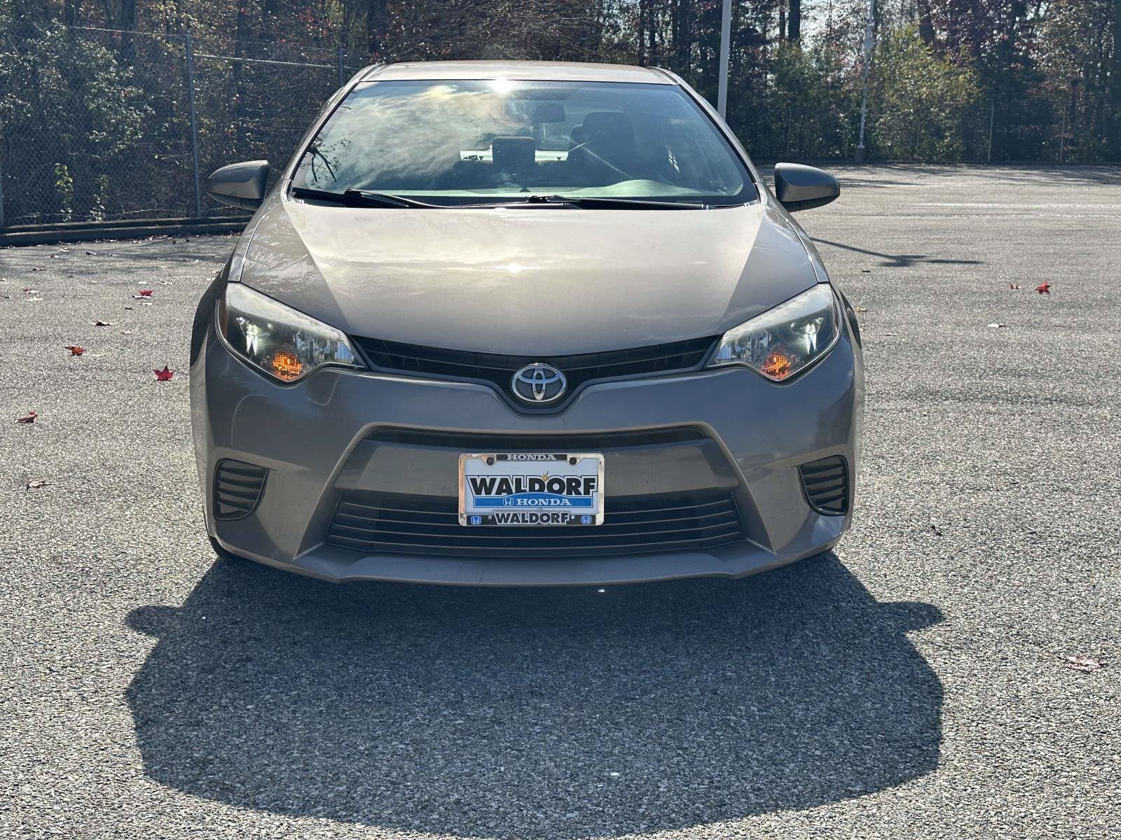 Used 2015 Toyota Corolla LE with VIN 2T1BURHE3FC301779 for sale in Waldorf, MD