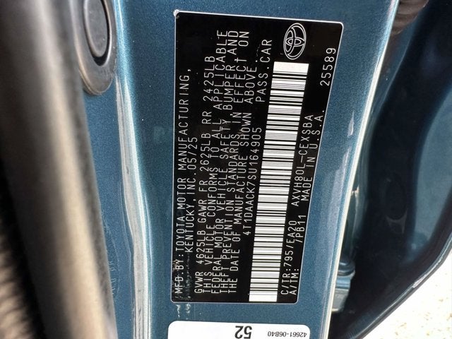 2025 Toyota Camry Base