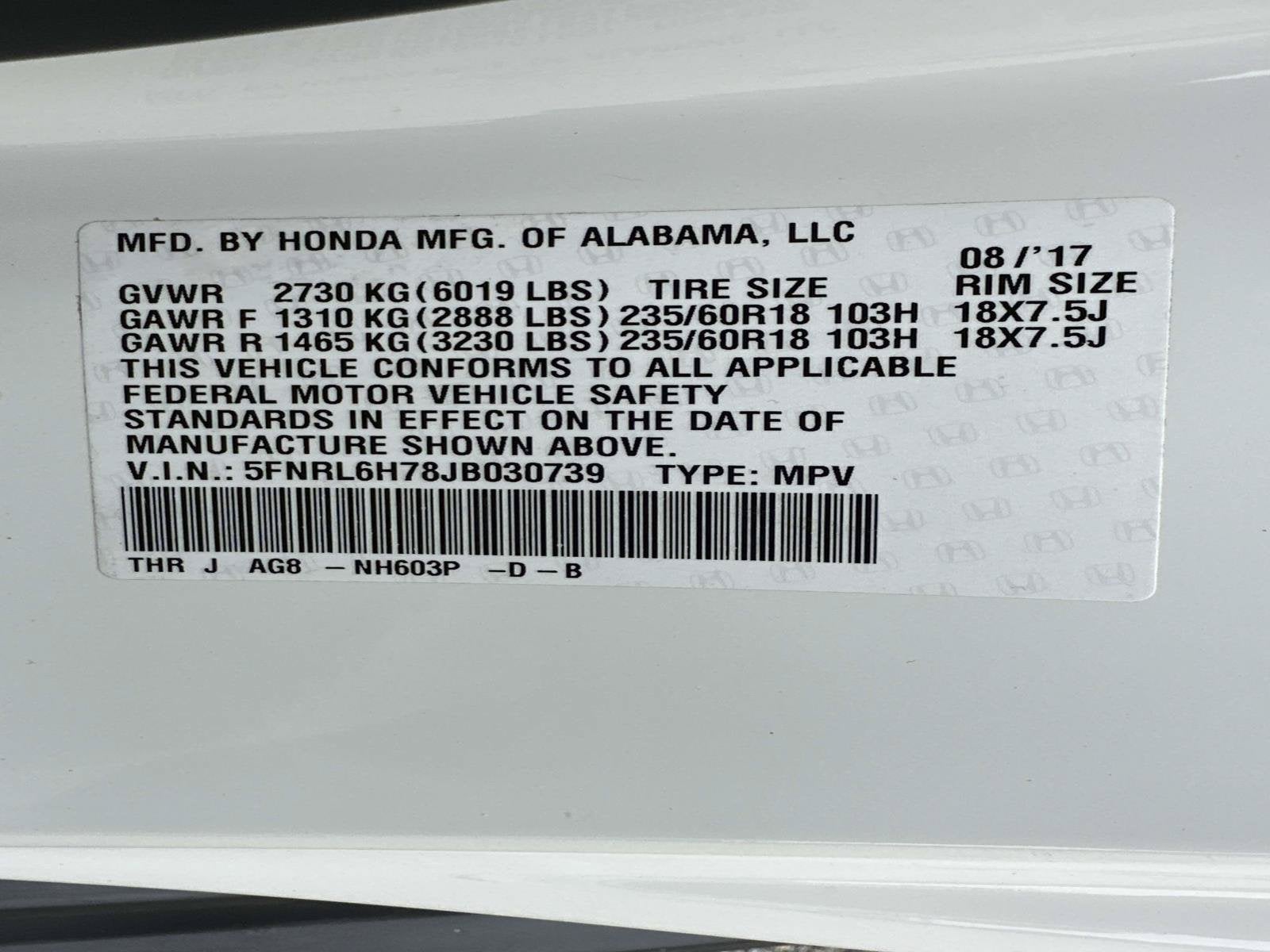 2018 Honda Odyssey EX-L - Photo 35