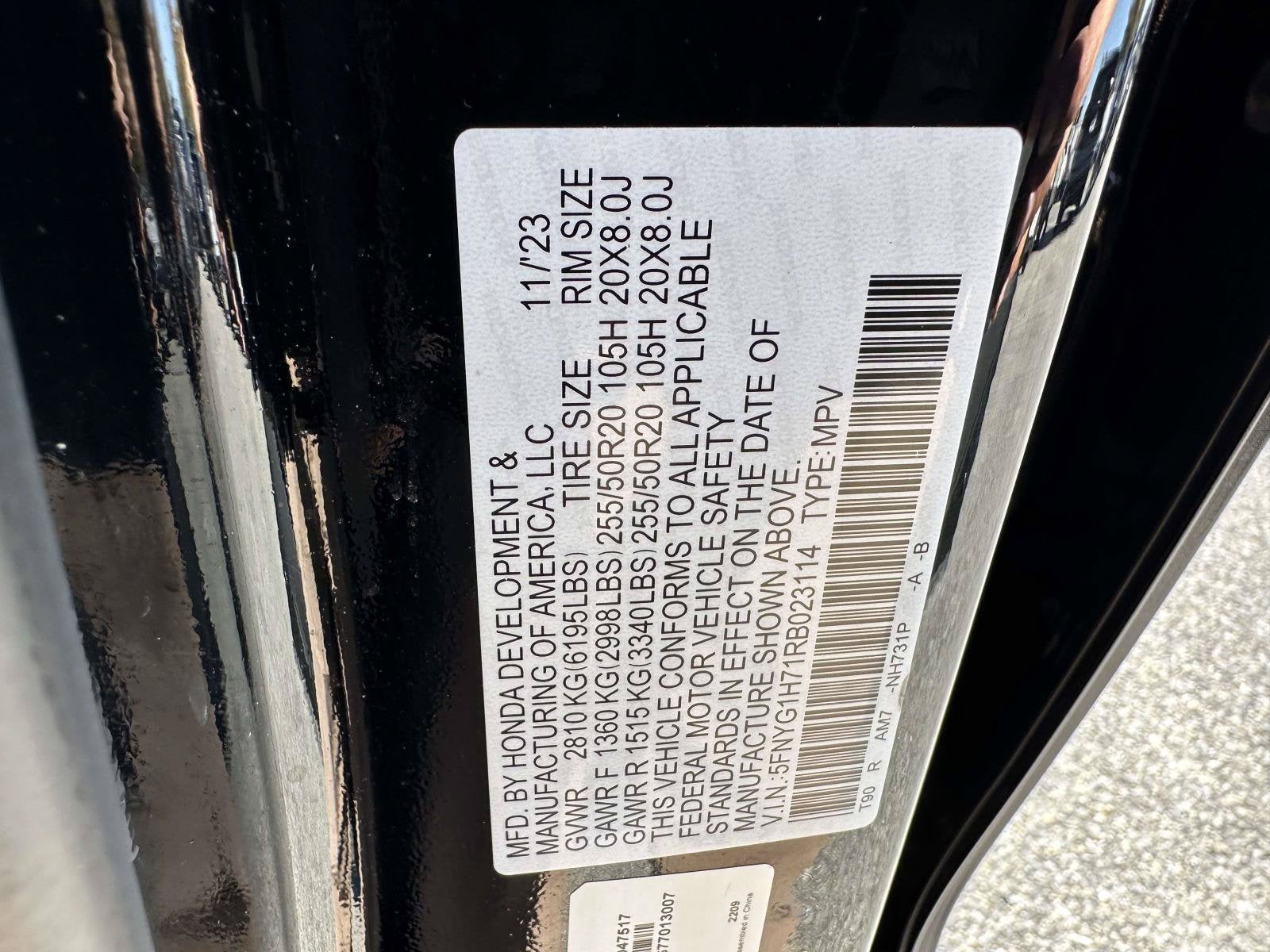 2024 Honda Pilot Touring