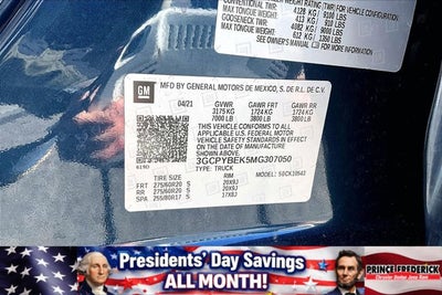 2021 Chevrolet Silverado 1500 Custom