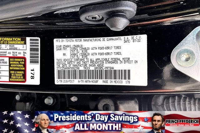 2022 Toyota Tacoma 4WD 4X4