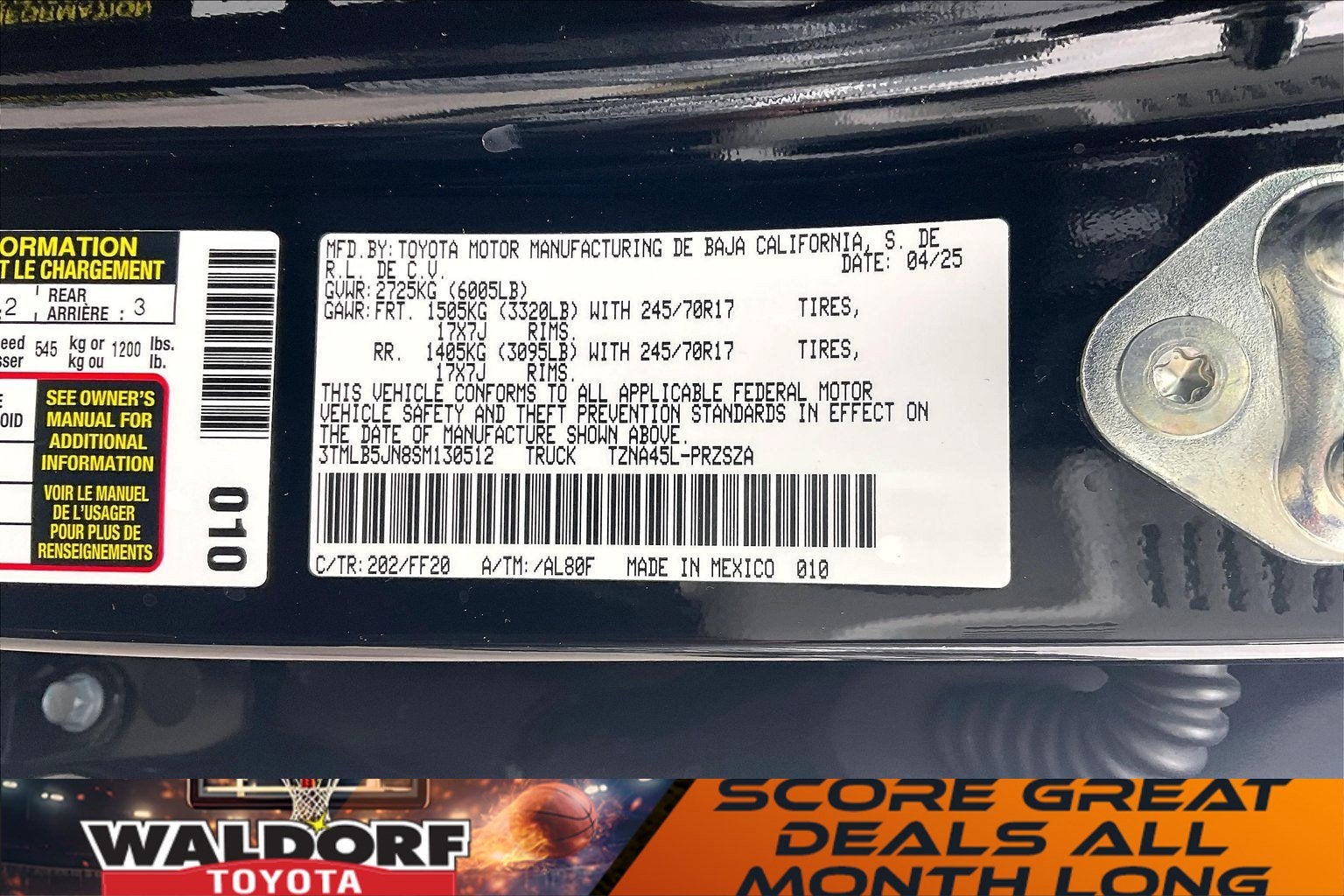 2025 Toyota Tacoma 4WD SR5