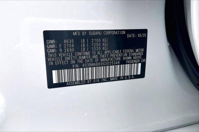 2025 Subaru Legacy Base