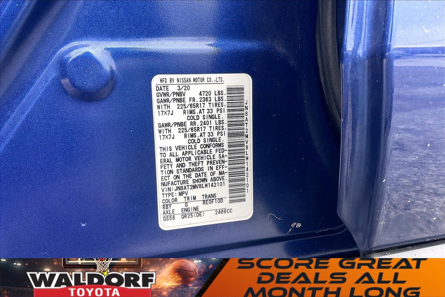 2020 Nissan Rogue SV