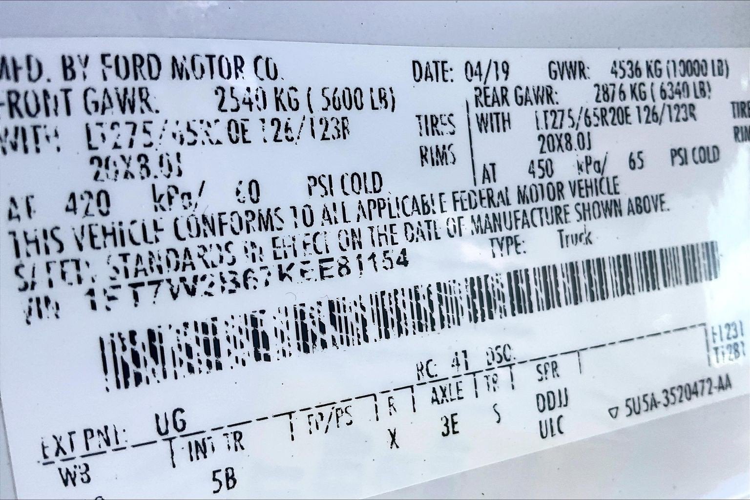 2019 Ford Super Duty F-250 SRW LARIAT