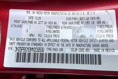 2021 Mazda Mazda3 Sedan Preferred