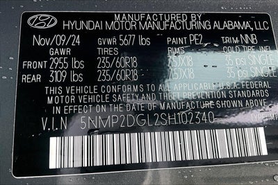 2025 Hyundai Santa Fe SEL