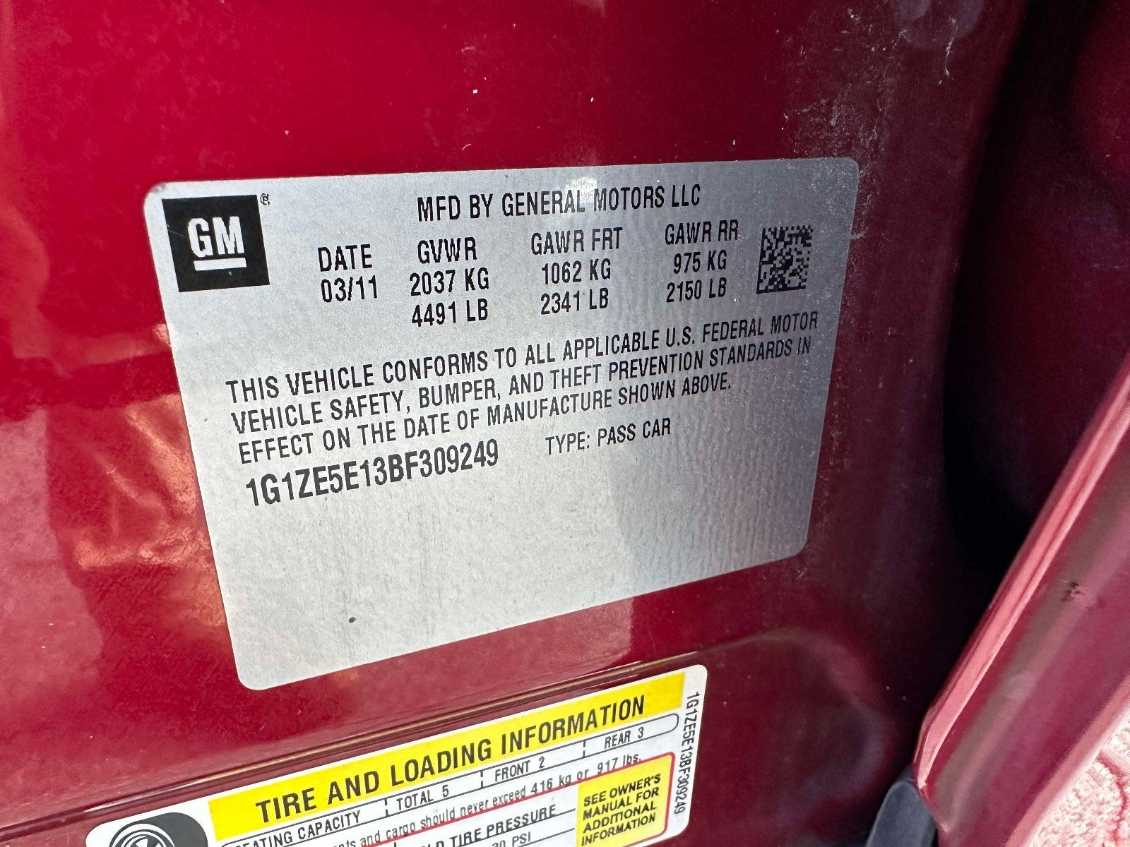 2011 Chevrolet Malibu LTZ
