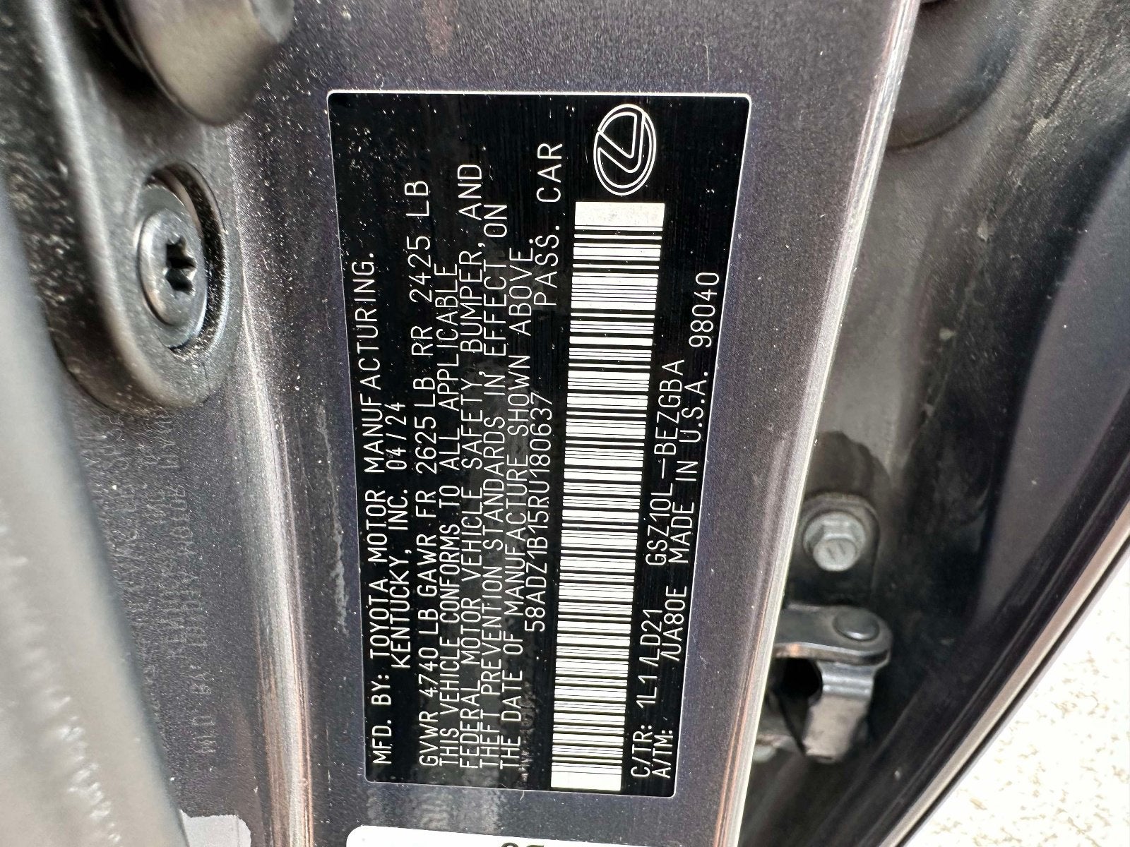 2024 Lexus ES ES 350