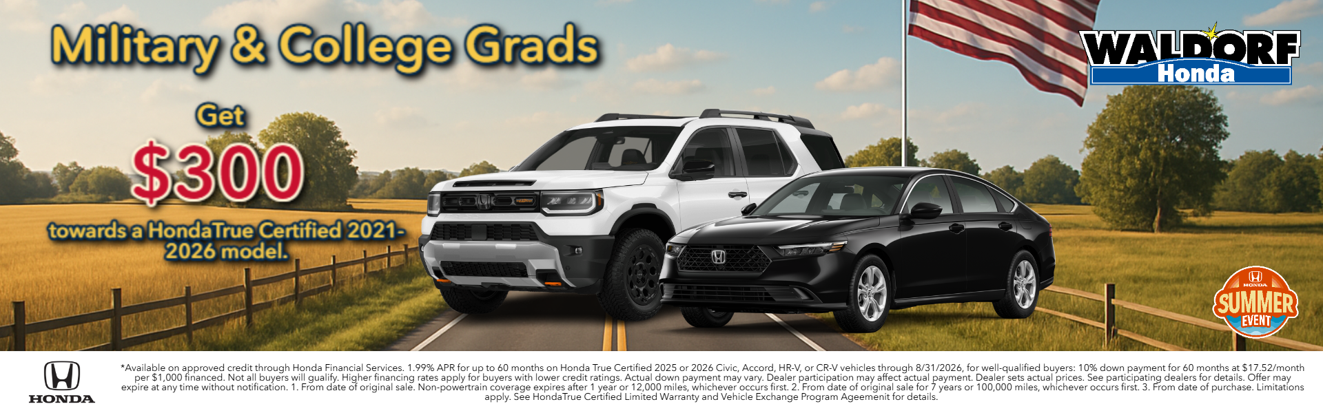 Military & College Grad CPO Offer