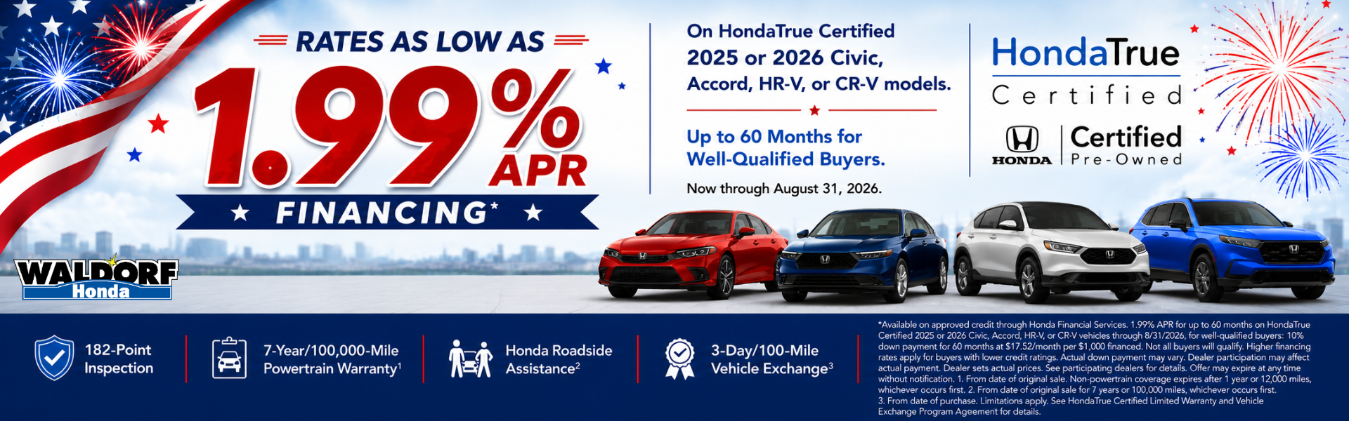 1.99% financing on CPO vehicles